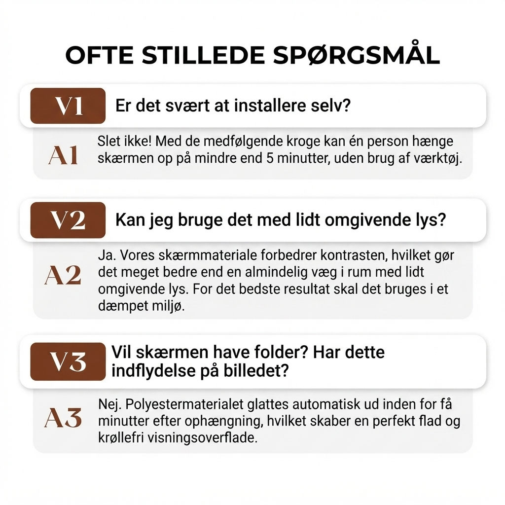 NordScreen™ – Projektorlærred til NordProjektor Prime