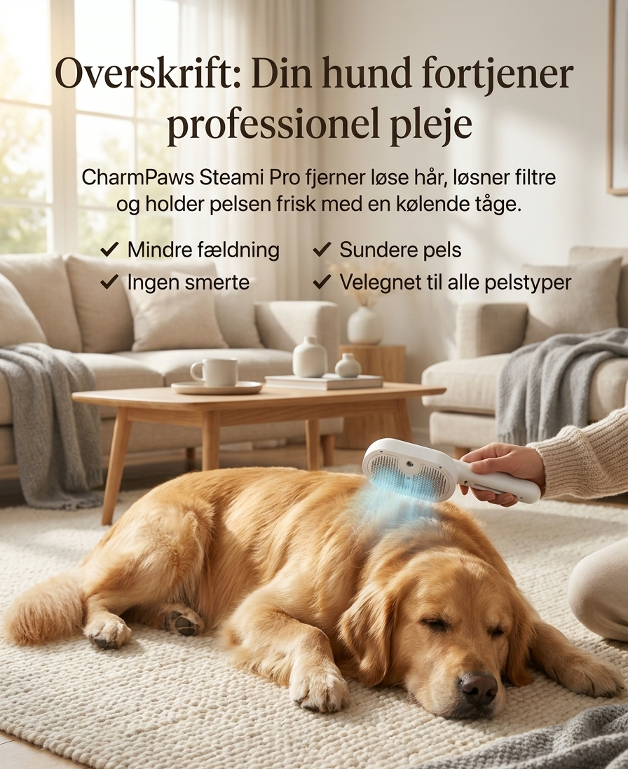 Nord Paws® Steami Pro | Professionel Pelspleje Børste til Kæledyr