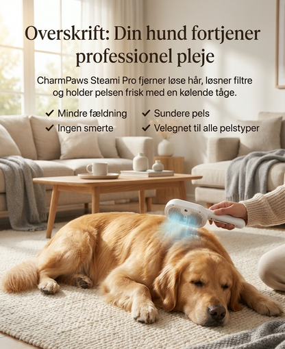Nord Paws® Steami Pro | Professionel Pelspleje Børste til Kæledyr