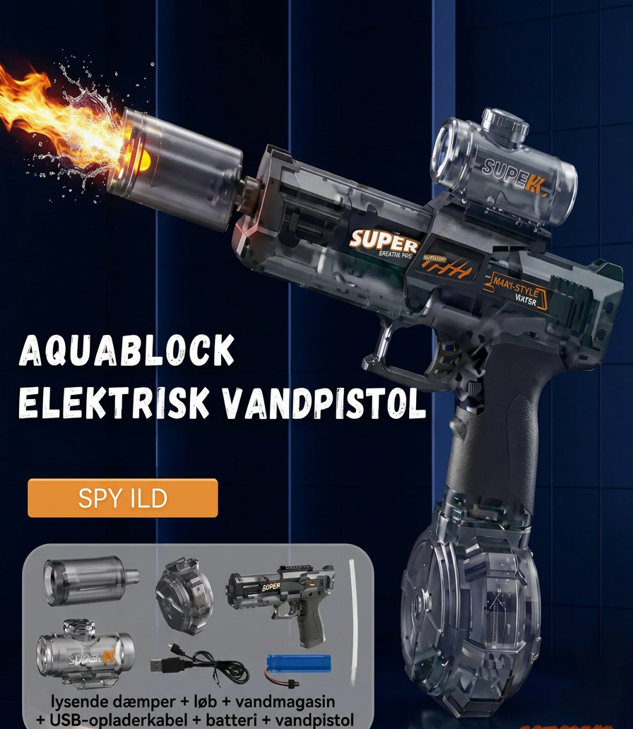 AquaBlock Pro Vandpistol - Uforglemmelig sommer