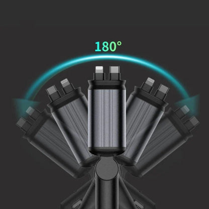 AutoCharge™ 120W | 4-i-1 Oplader, Super Hurtig, RGB Stjernehimmel!