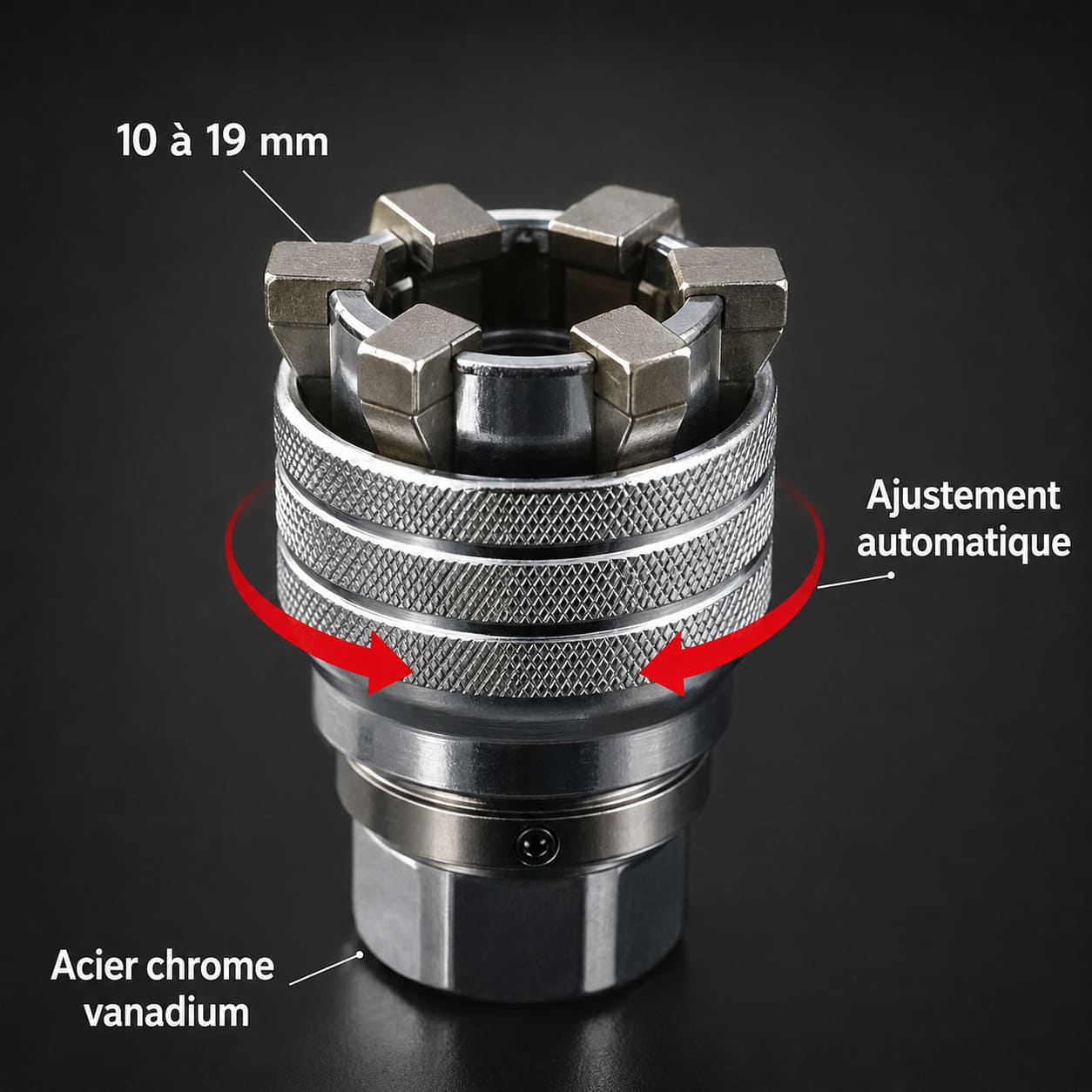 SmartGrip™ | Universalnøgle 10-19mm - Justerer Sig Automatisk til Enhver Møtrik