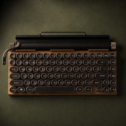 TypeSoul Retro Tastatur – Nostalgisk skrivning med klasse