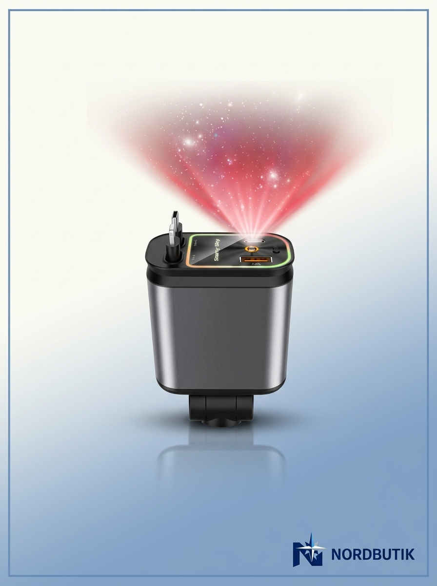 AutoCharge™ 120W | 4-i-1 Oplader, Super Hurtig, RGB Stjernehimmel!