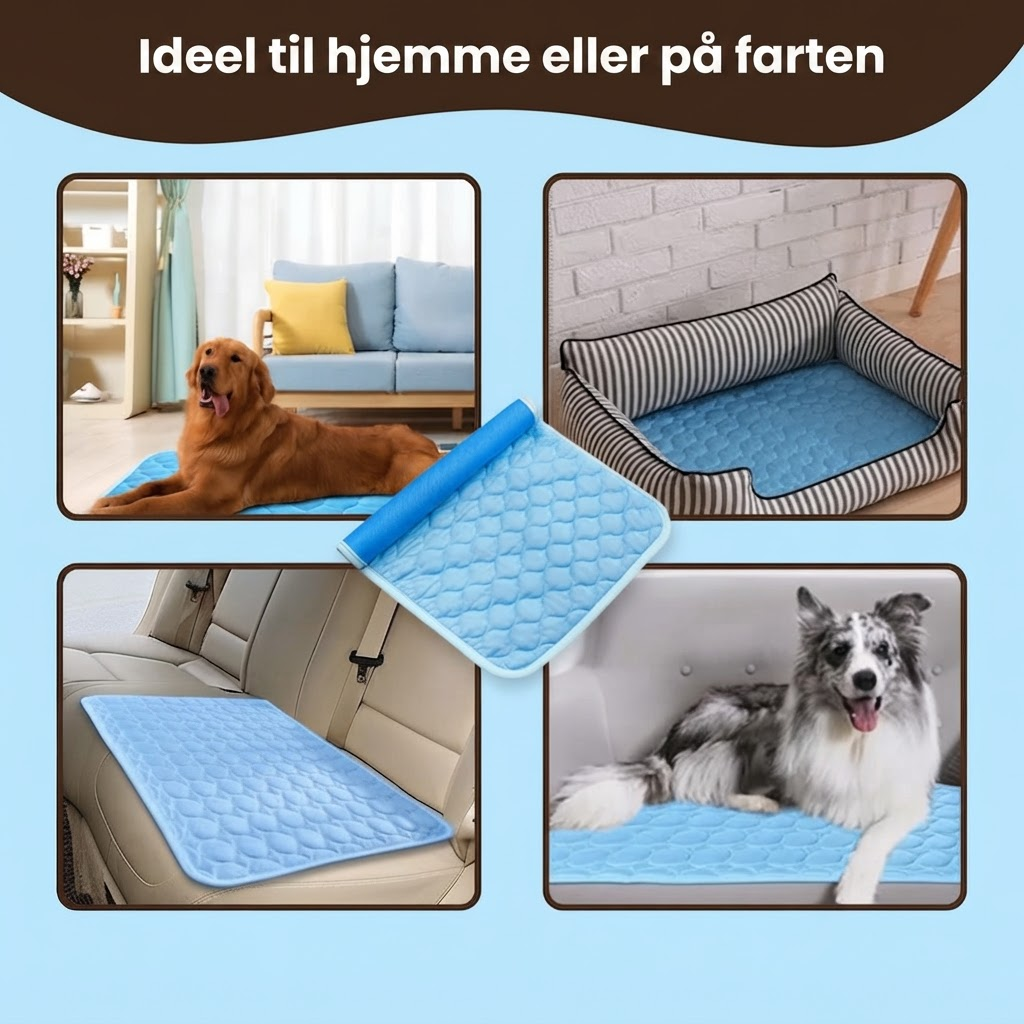 CharmPaws® IcyNap - Selvafkølende Liggeunderlag til Kæledyr
