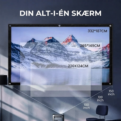 NordScreen™ – Projektorlærred til NordProjektor Prime