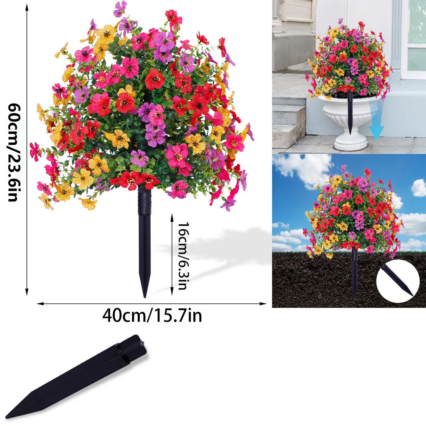 Udendørs Kunstige Blomster Dekoration