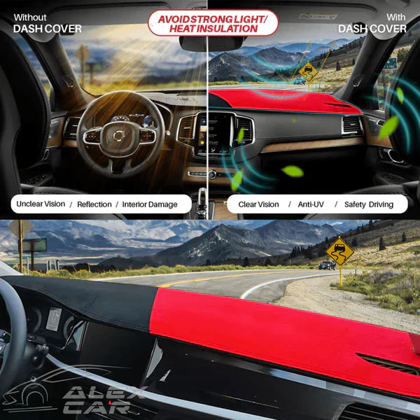 Apex Specialtilpasset Dashboard Mat Dække til Sedan, Hatchback, MPV, Lastbil, SUV osv.